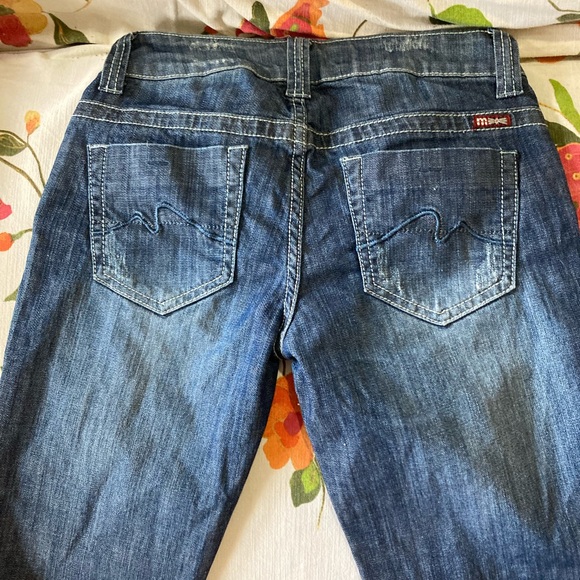 Moto bermuda jeans distressed size 26 fits likes 24 - Picture 2 of 6